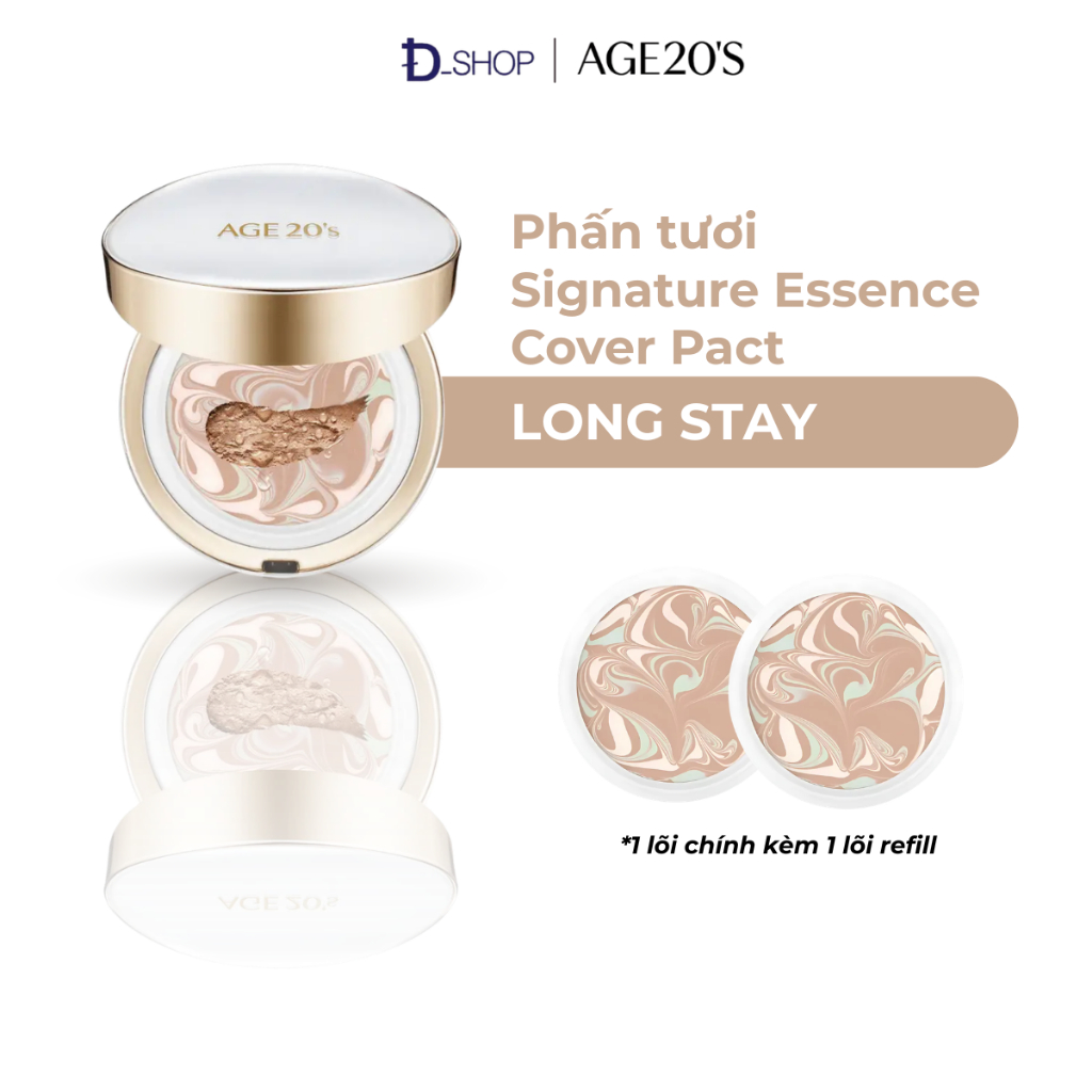 [AGE20’s] Phấn Tươi Age20'S Signature Essence Cover Pact Long Stay #21 Light Beige
