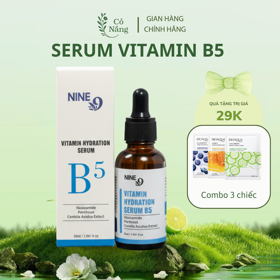 Serum HA B5 HÀN QUỐC, NINE 9 Cấp ẩm phục hồi da dưỡng ẩm da 50ml