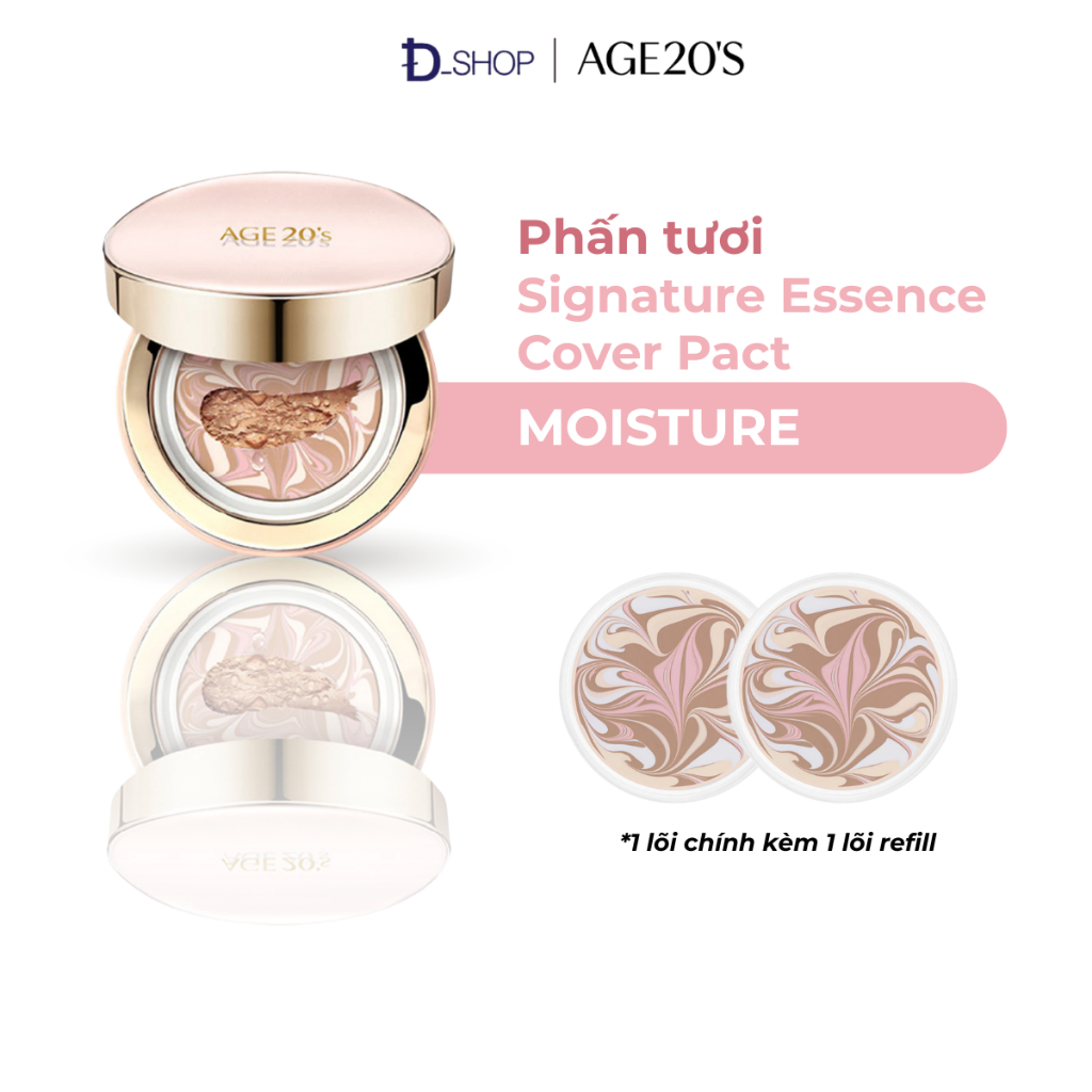 [AGE20’s] Phấn Tươi Age 20's Signature Essence Cover Pact Moisture #21 Light Beige