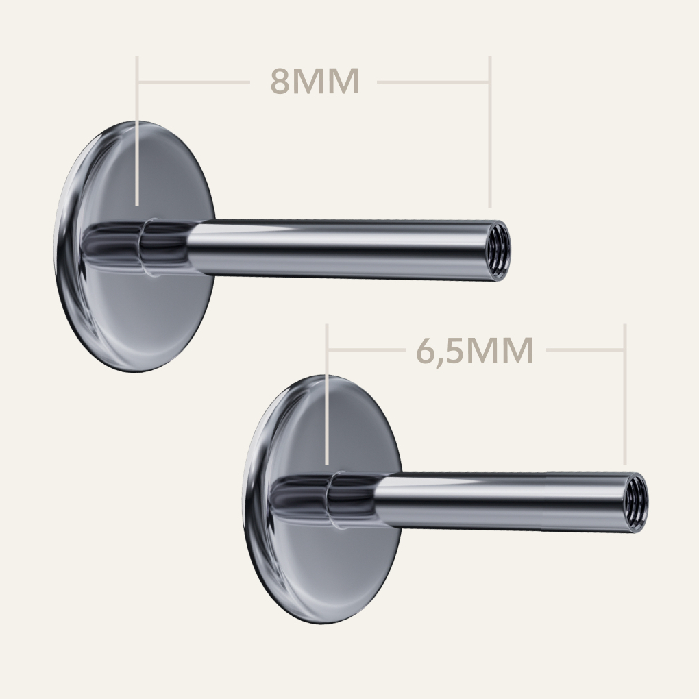 Thân khuyên titan F136 COCKSTOCK thân khuyên titan không gỉ chuẩn phẫu thuật lẻ Titan Labret Post