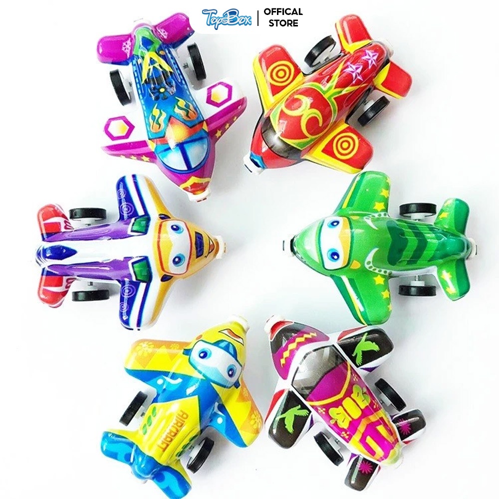 Combo 8 Xe Máy Bay Mini Chạy Đà Nhiều Màu Sắc Cho Bé Thỏa Thích Vui Chơi