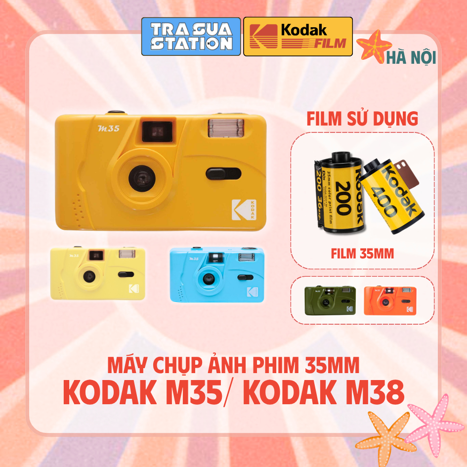 Máy ảnh Film Kodak M35 - Máy ảnh chụp film - Có thể thay films được - Không gồm PIN