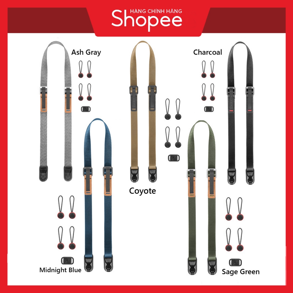 Dây Đeo Peak Design Leash Camera Strap - HÀNG CHÍNH HÃNG