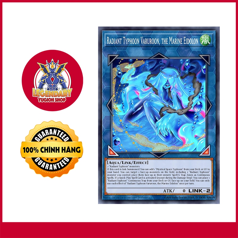 [Thẻ Bài Yugioh Chính Hãng] Radiant Typhoon Varuroon, the Marine Eidolon