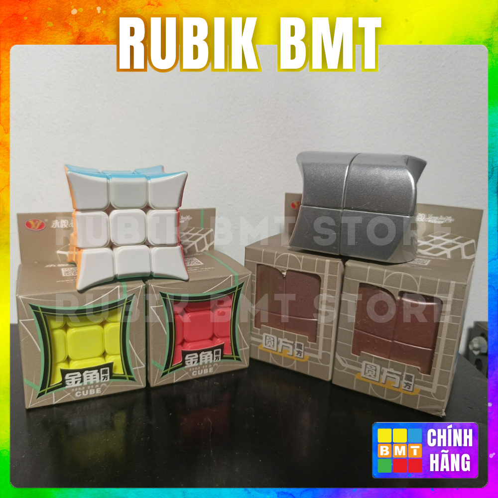 Bộ sưu tập cube biến thể đến từ nhà YOUNGJUN - YJ Square Circle 2x2 - YJ Golden Horn 3x3