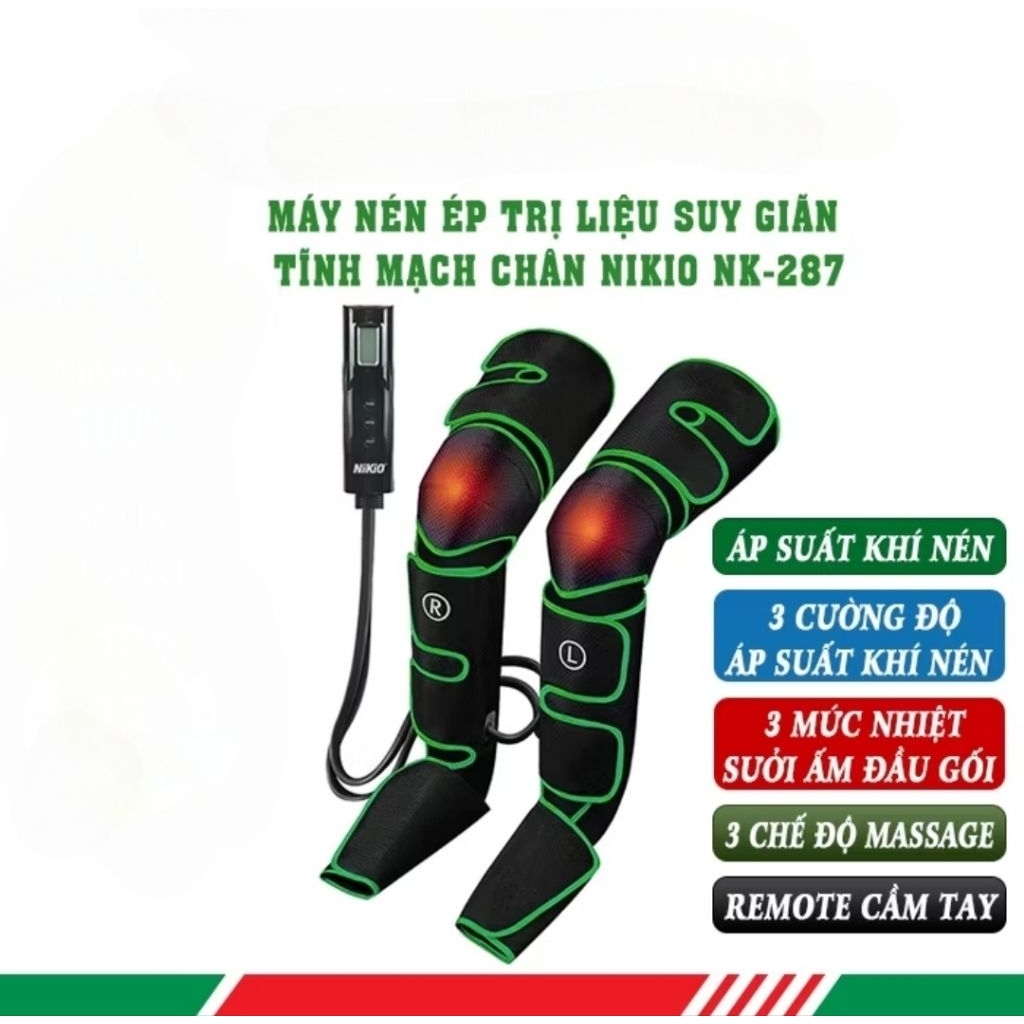 Máy nén ép trị liệu suy giãn tĩnh mạch chân Nikio NK-287