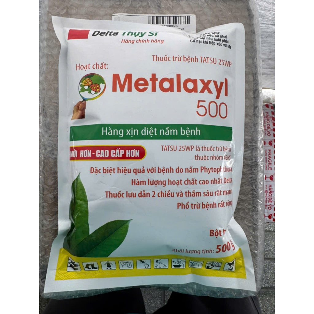 METALAXYL 500WP gói [ 500g ] [ Delta thụy sĩ ]đặc tri hiệu quả với bênh do nấm gây ra