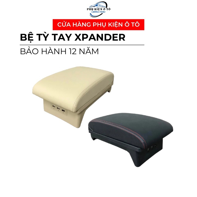 Bệ Tỳ Tay Xpander Mẫu Mới – Tích Hợp 3 Cổng USB, Thiết Kế Bệ Thấp Tiện Lợi, Da PU Cao Cấp