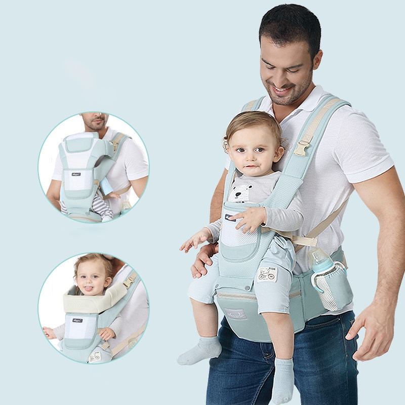 Địu em bé đa năng trợ lực hông, thoáng khí, chắc chắn, dùng cho bé từ 3–36 tháng PK200