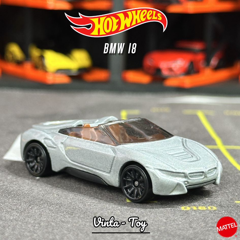Xe mô hình Hot Wheels Losse BMW I8 Roadster - Xám - tỉ lệ 1:64