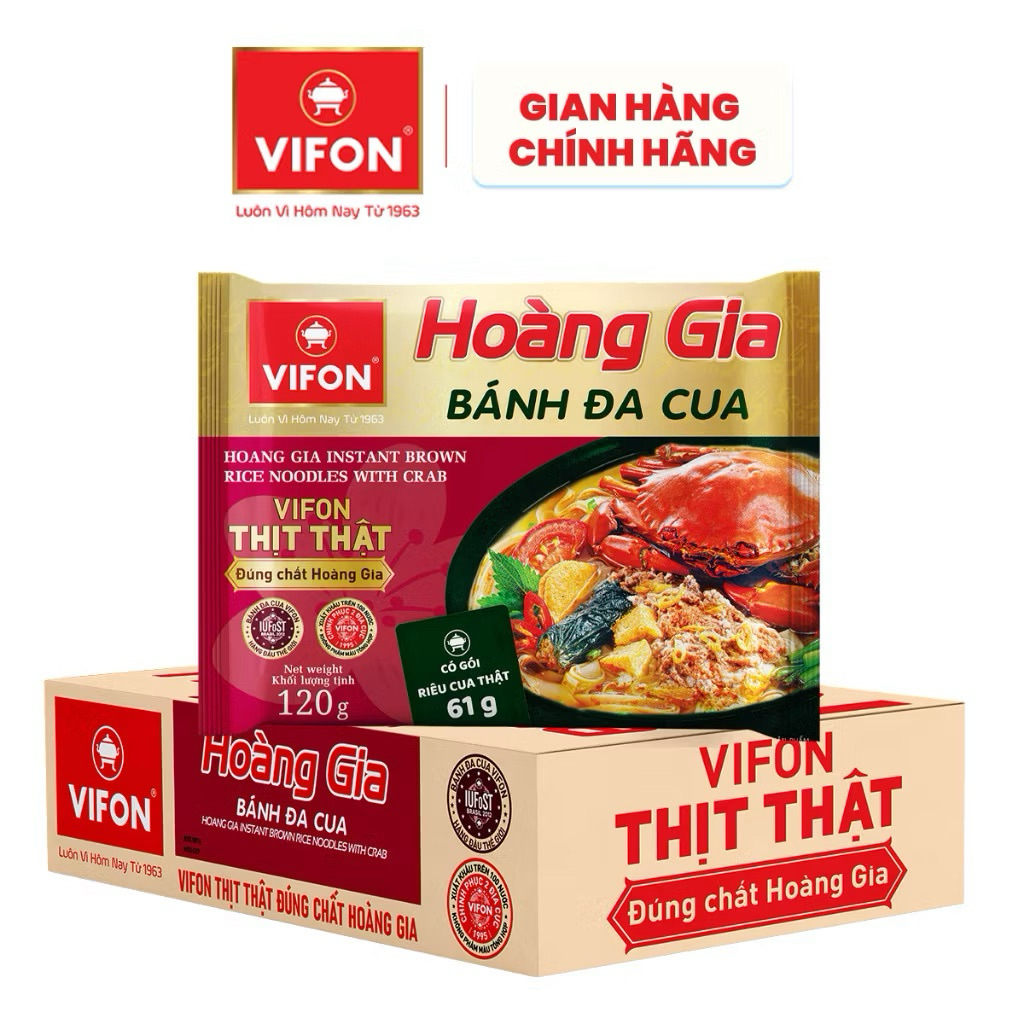 Bánh đa cua hoàng gia 120gr