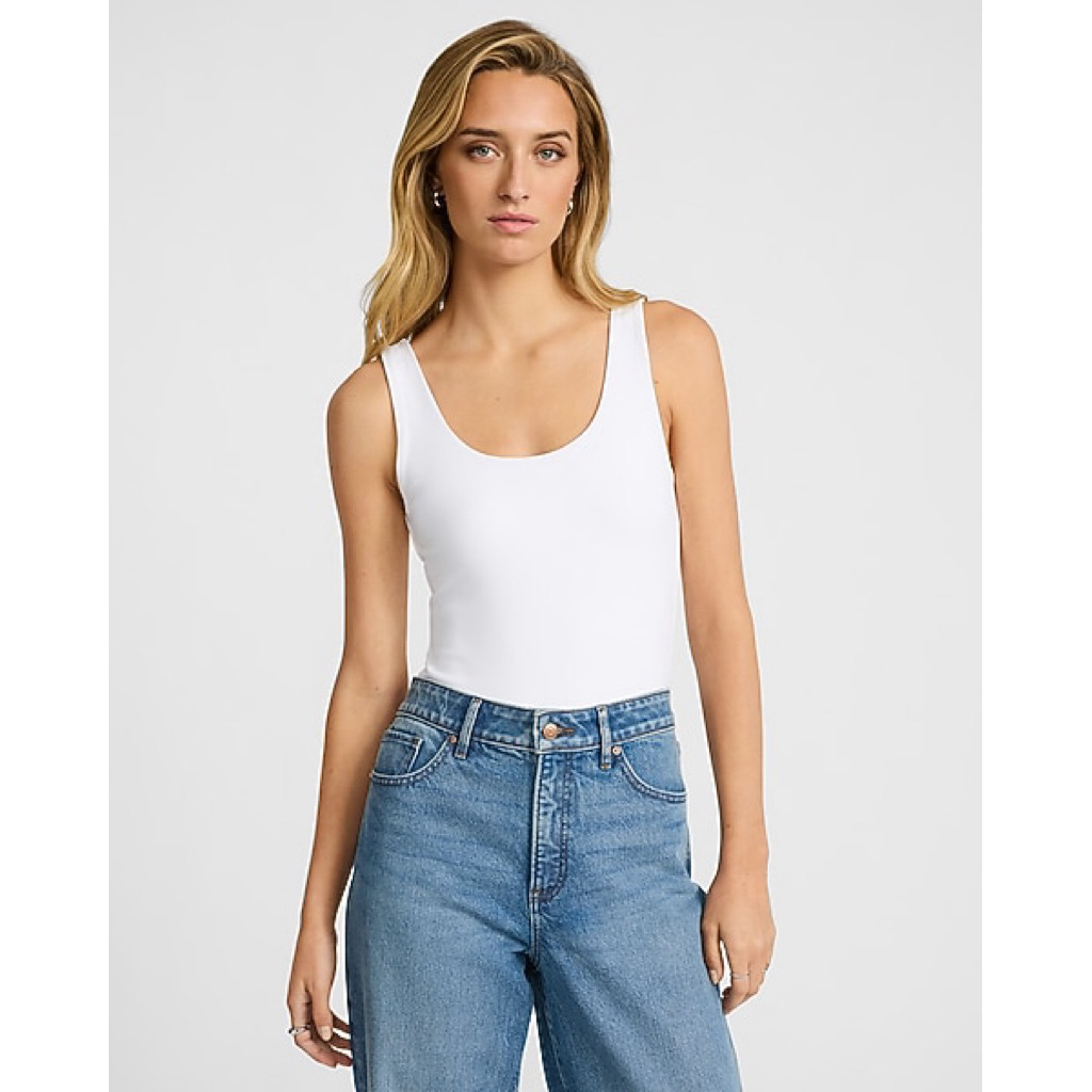 Body suit EXPRESS cổ tròn hai dây, body VNXK ôm sexy