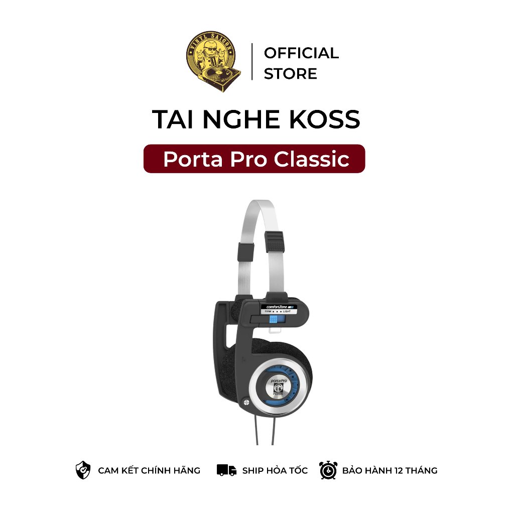 Tai nghe chụp tai có dây Koss Porta Pro on-ear headphone - Bảo hành 12 tháng