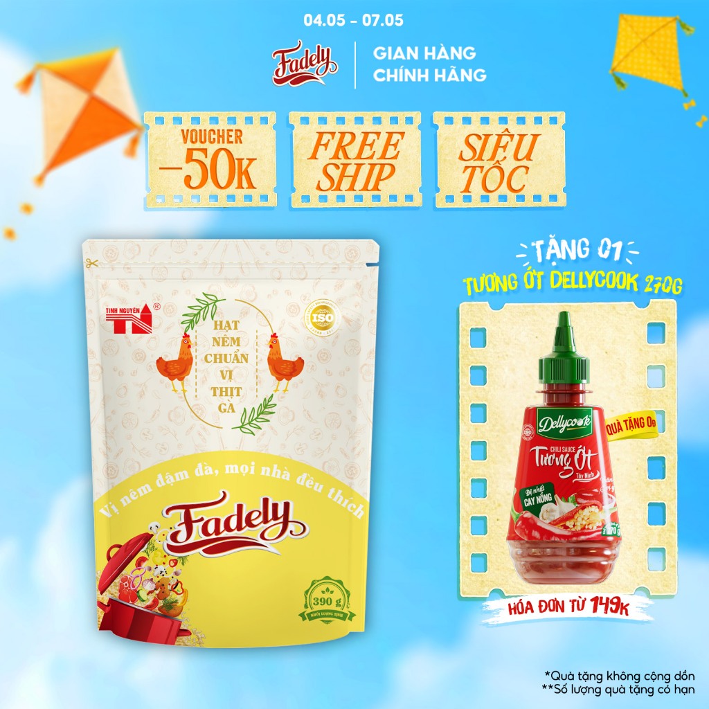 Hạt Nêm Vị Thịt Gà Fadely (390g)