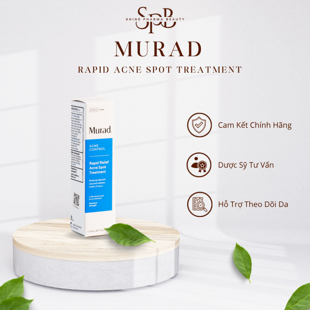 Đại Lý Chính Hãng - MURAD gel chấm mụn RAPID ACNE SPOT TREATMENT