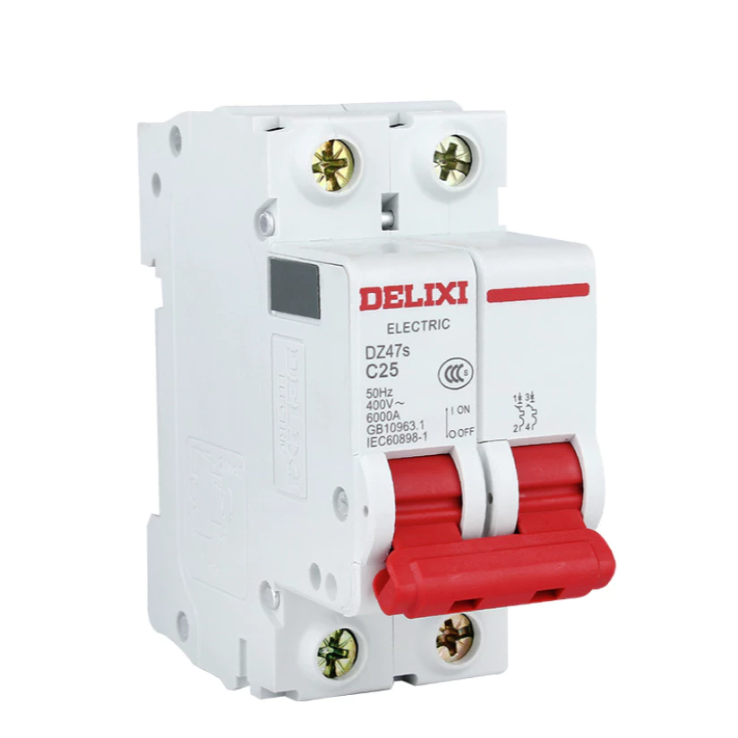 CB đóng ngắt, aptomat, CB CHINT DELIXI 2P 230V AC 2P 16A-100A
