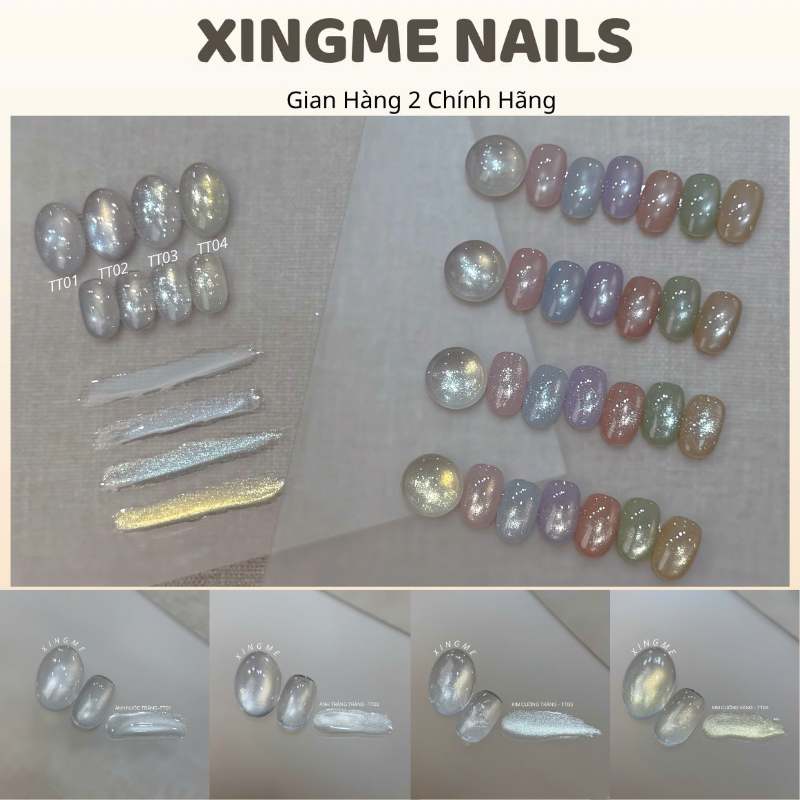 Sơn mắt mèo trong suốt XINGME chai 12g