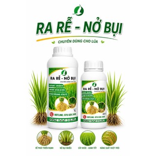 RA RỄ NỞ BỤI CHUYÊN LÚA, NỞ BỤI NHANH, CẢI TẠO ĐẤT, TIẾT KIỆM PHÂN BÓN GỐC - CHAI 1 LÍT