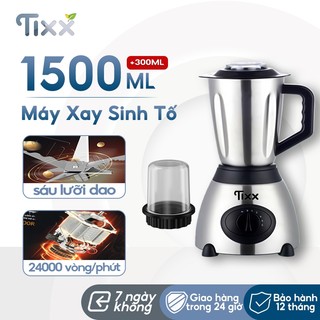 TIXX Máy Xay Sinh Tố chất liệu thép không gỉ 6 lưỡi dao dung tích lớn 1500ML máy xay đa năng