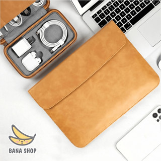 Bao da túi cặp chống sốc bảo vệ cho macbook laptop 13 ~ 14 inch