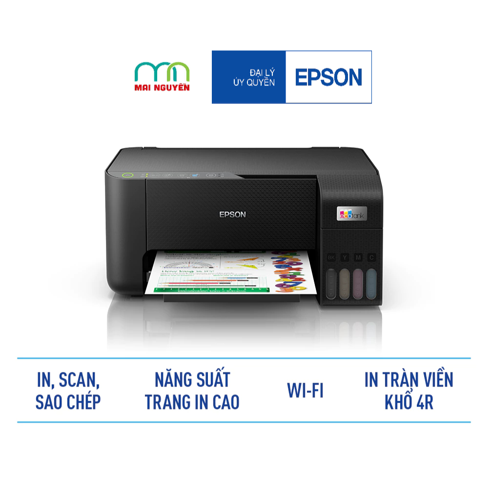 Máy In Phun Màu  Epson L3250 Chính Hãng - In Tiết Kiệm, Chất Lượng Vượt Trội