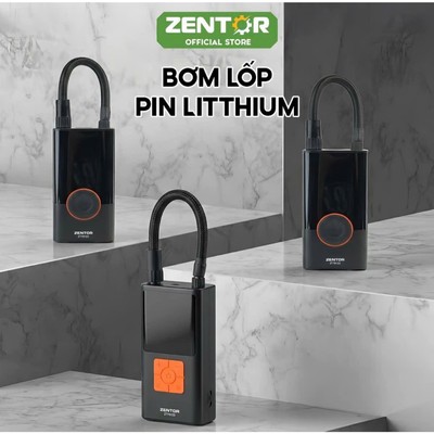 Máy Bơm Lốp ô Tô Zentor Vật Dụng Không Thể Thiếu Trên Xe Thời Lượng Pin Dài Nhỏ Gọn Tiện Mang Theo