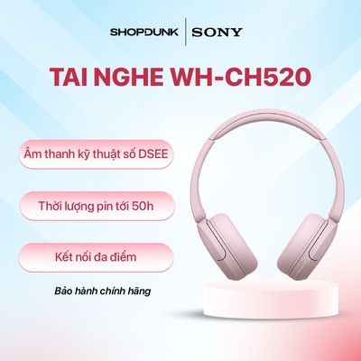 Tai Nghe Không Dây Bluetooth Chụp Tai Sony WH-CH520
