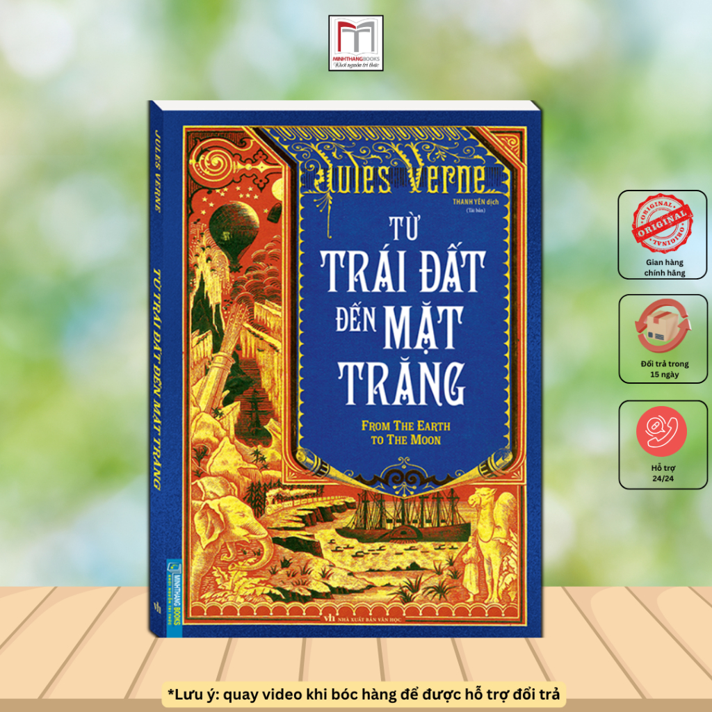 Sách - Từ trái đất đến mặt trăng (bìa mềm)