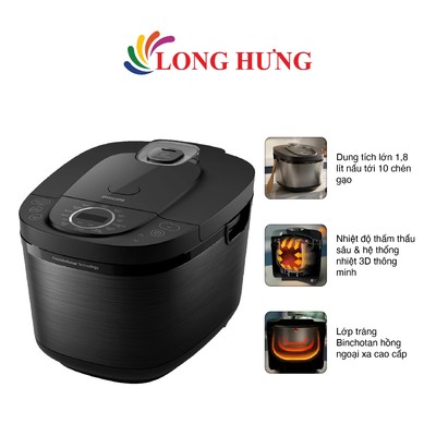 Nồi cơm điện tử Philips 1.8 lít HD4814/31 - Hàng chính hãng
