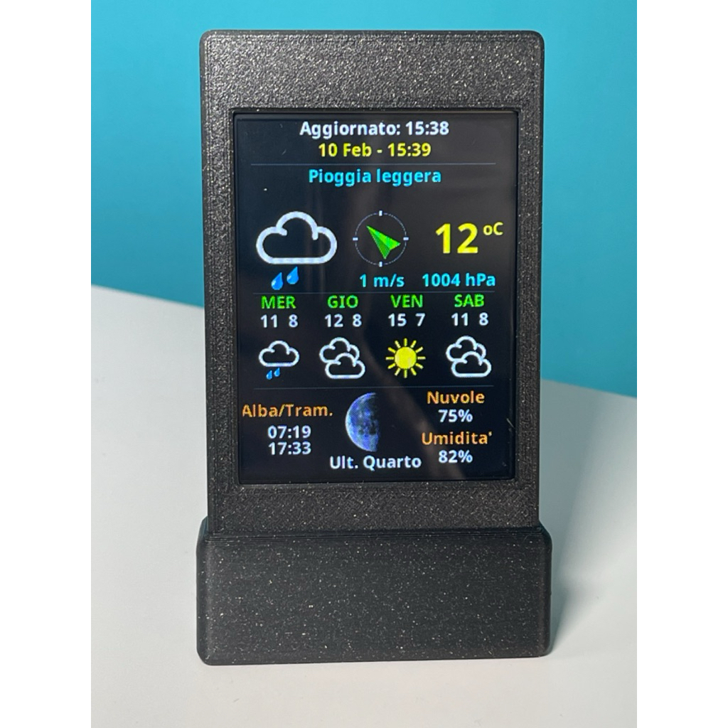Vỏ In 3D Cho ESP32 CYD 2.8 Inch (2432S028) - Case Weather Station LVGL Chuyên Dụng