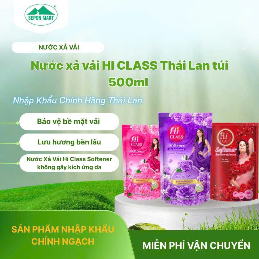 Nước xã Hiclass tinh dầu tự nhiên 500ml
