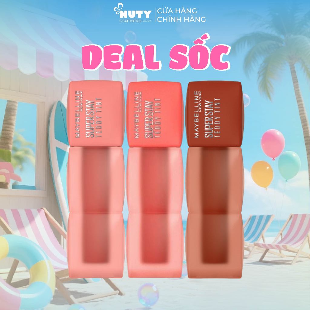 Son Kem Bông Bền Màu Superstay Teddy Tint Maybelline New York (5ml)