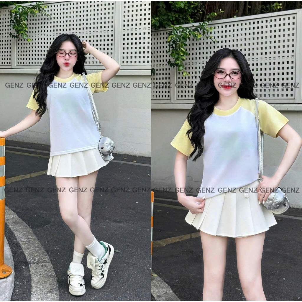 ÁO THUN BABYTEE RAGLAN PHỐI TAY TRƠN DỄ PHỐI ĐỒ TRENDING BBT2026