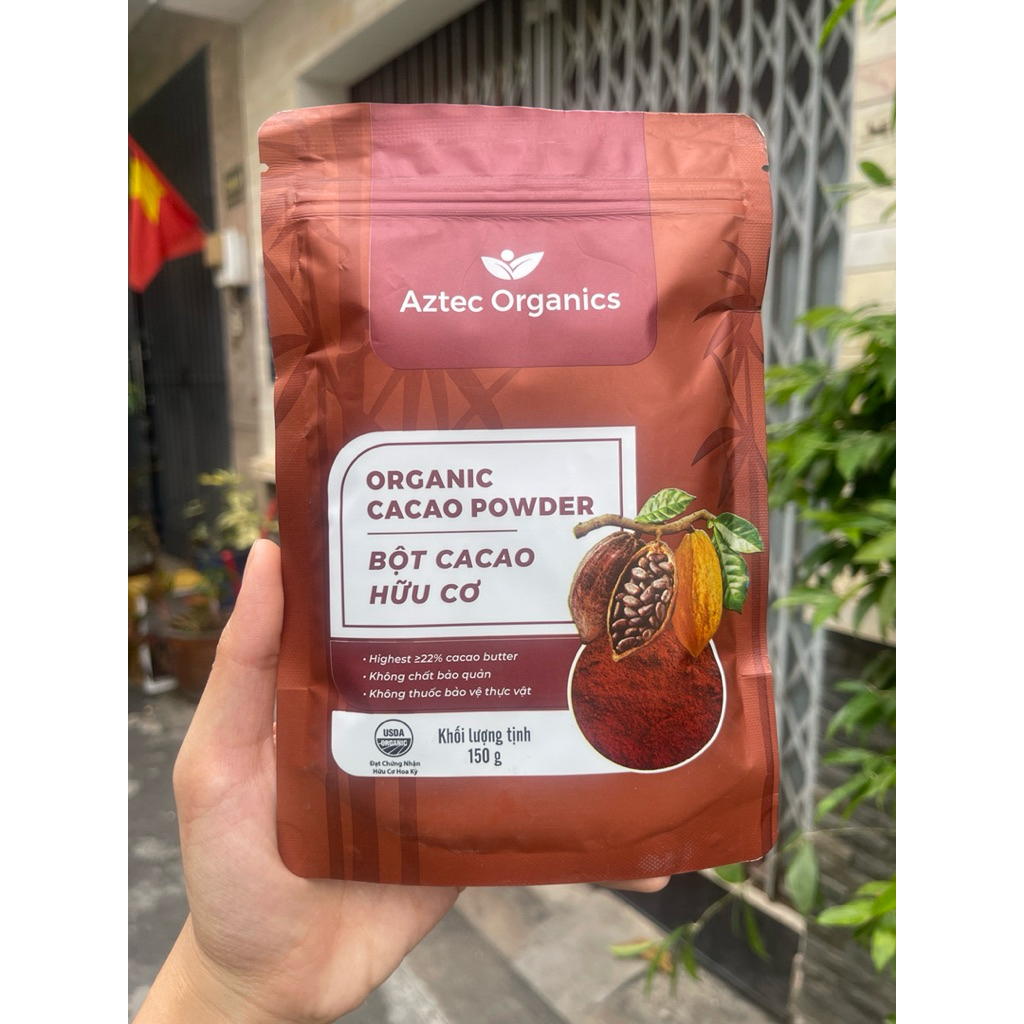 Bột cacao hữu cơ Aztec Organic 150g