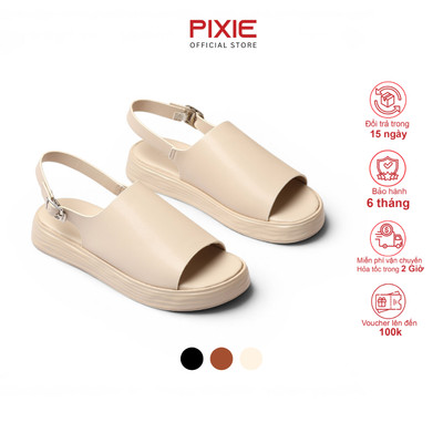 Giày Sandal Nữ Cao 3cm Bản To Thời Trang Pixie H458