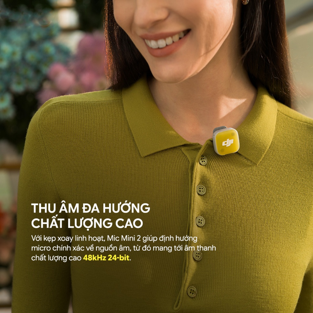 DJI Mic Mini 2 Chính hãng | Thu Âm Không Dây | Nhỏ Gọn | Khử Ồn 2 Cấp Độ | Màu Sắc Trẻ Trung | BigBuy360 - bigbuy360.vn