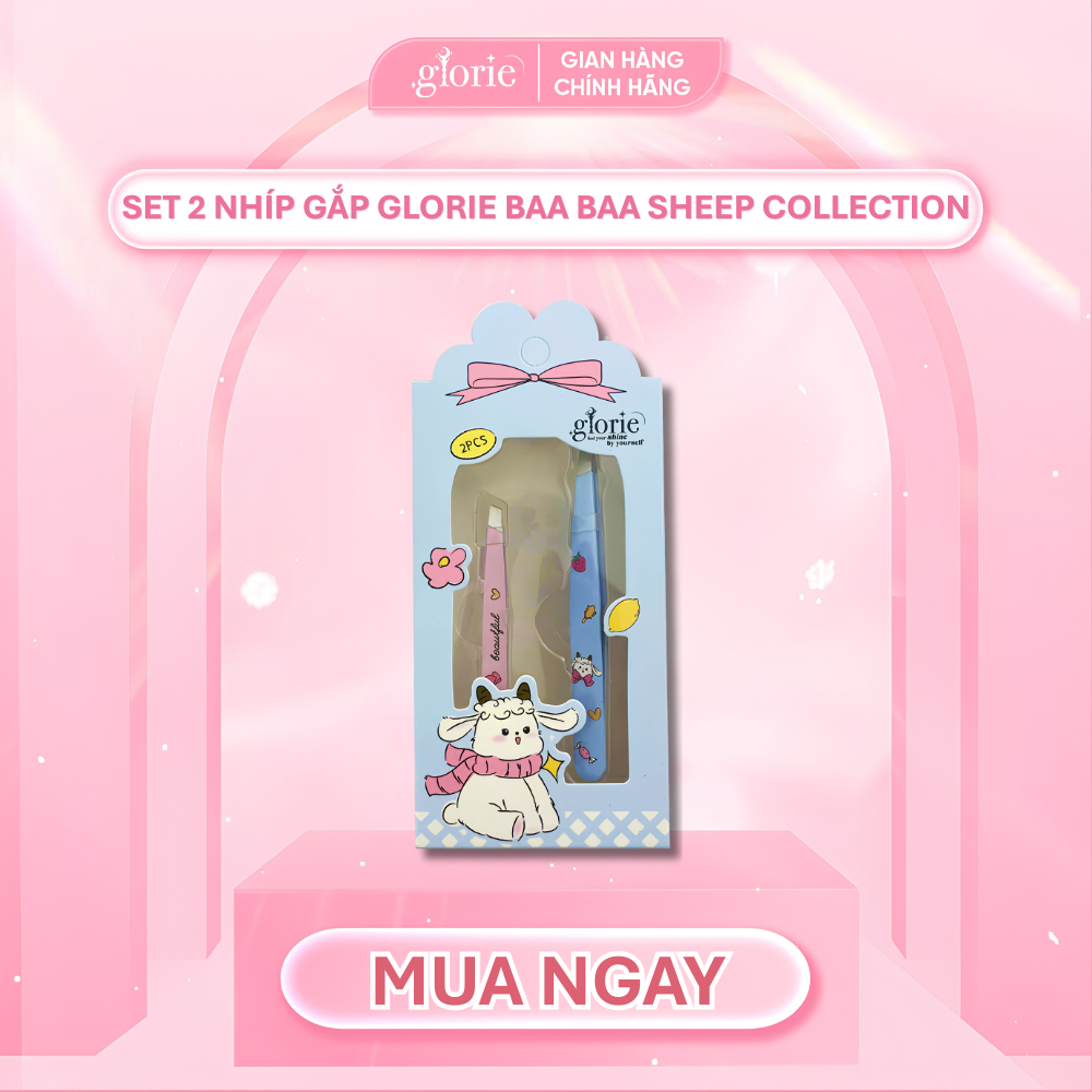 Set 2 Nhíp Gắp Glorie Baa Baa Sheep Collection
