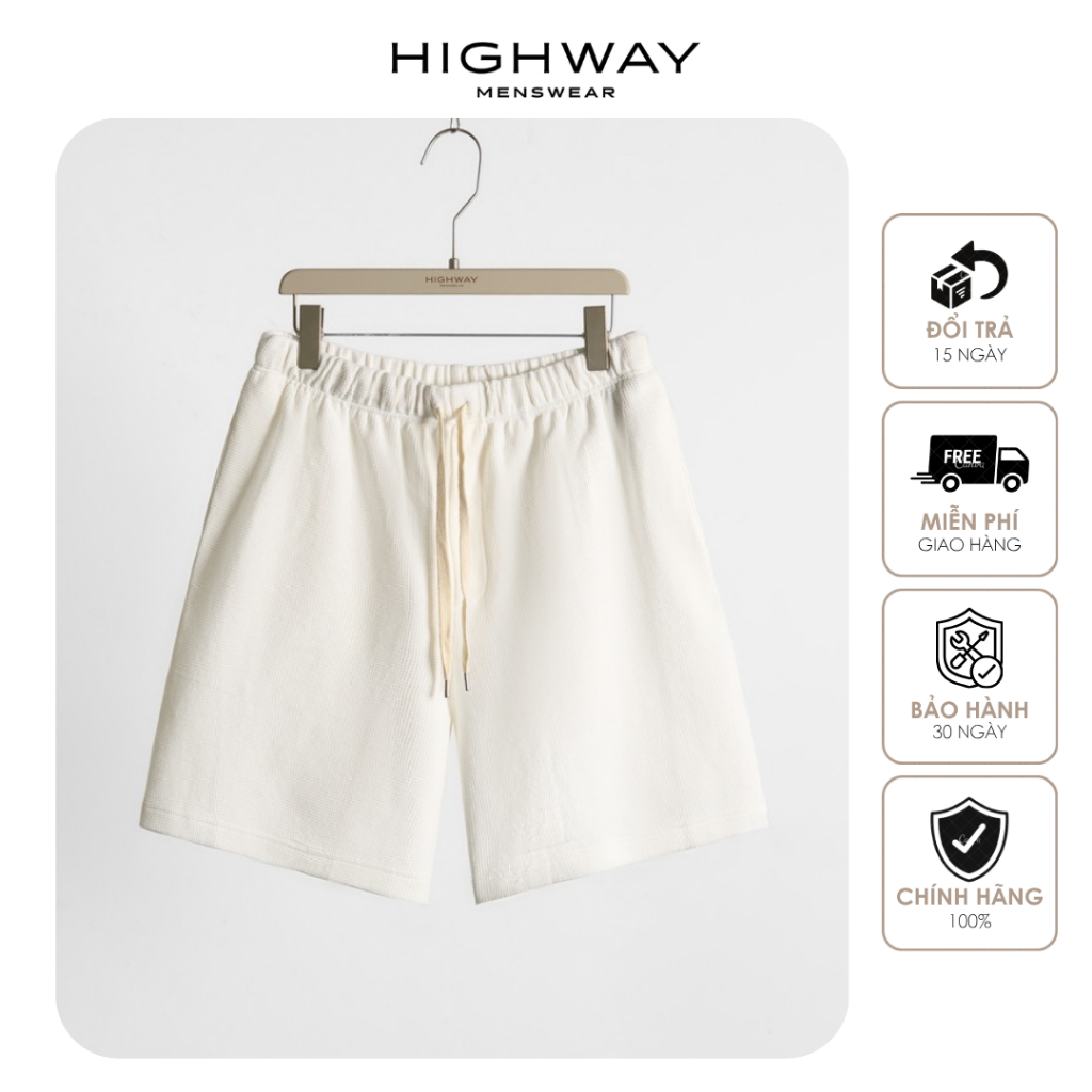 Quần short nam Cotton pha Spandex thấm hút chống nhăn Highway (Menswear) Garland