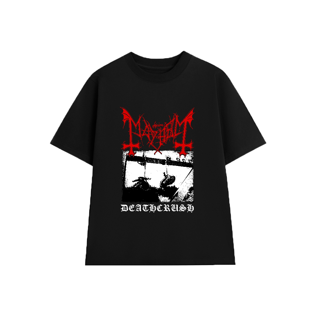 Áo Thun MAYHEM Black Metal MH002, Unisex Form Rộng Cotton Mềm