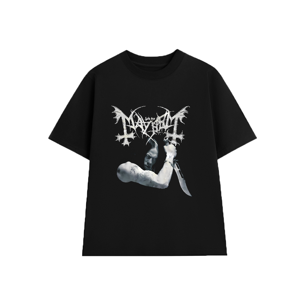 Áo Thun MAYHEM Black Metal MH004, Unisex Form Rộng Cotton Mềm