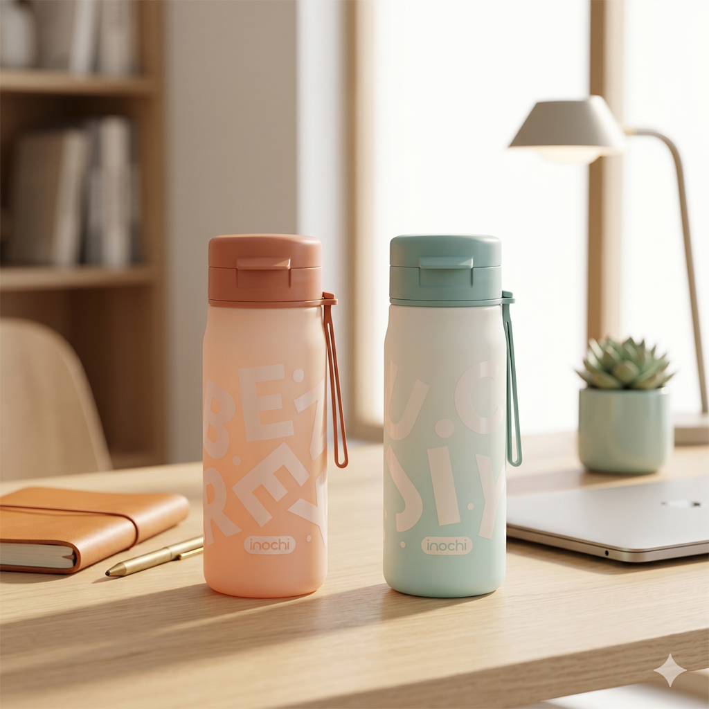 Bình nước Kita Glow 500ml - Bình nước Kita Vibrant - Không chất độc hại ảnh hưởng đến sức khỏe