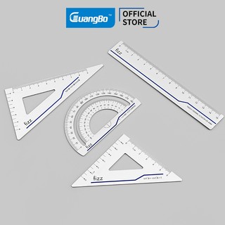 Bộ thước nhôm 4 chi tiết 15cm Fizz - GuangBo FZ22702