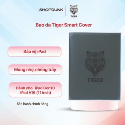 Bao da Tiger Smart Cover dành cho iPad Gen10 và iPad A16 (11 inch)