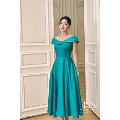 Đầm Thiết Kế Dự Tiệc Trễ Vai Nữ Dáng Xòe MY WAY Tôn Dáng Sang Trọng 9MD21613
