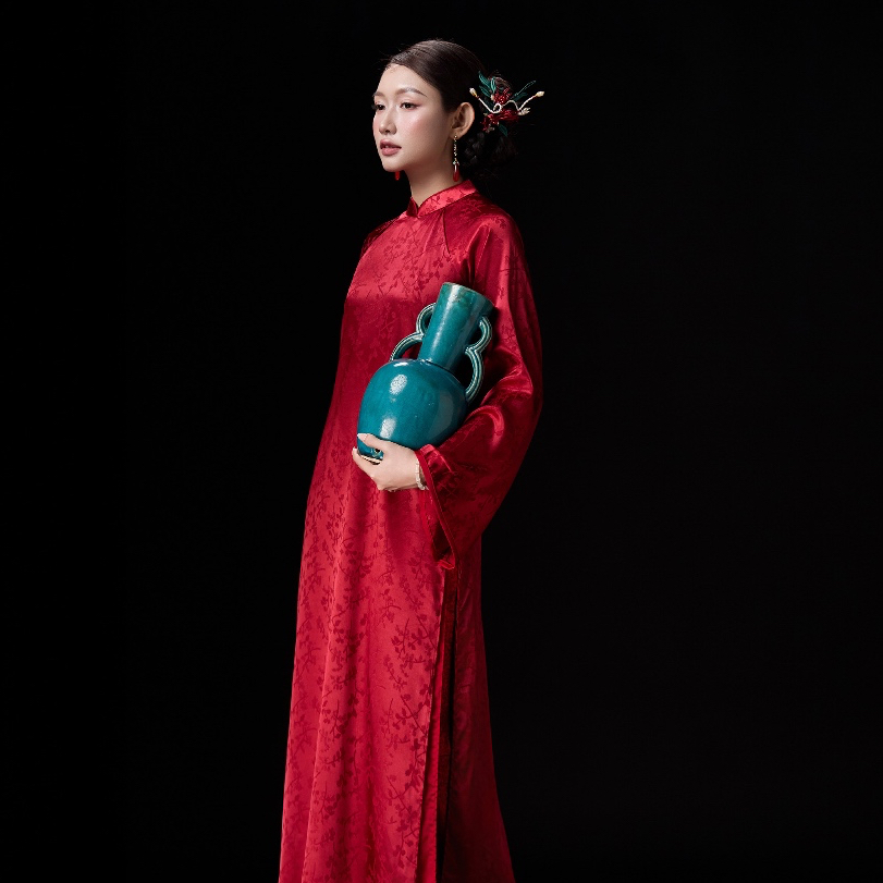 Áo Dài Châu Hỷ - EDINI - A1699RD