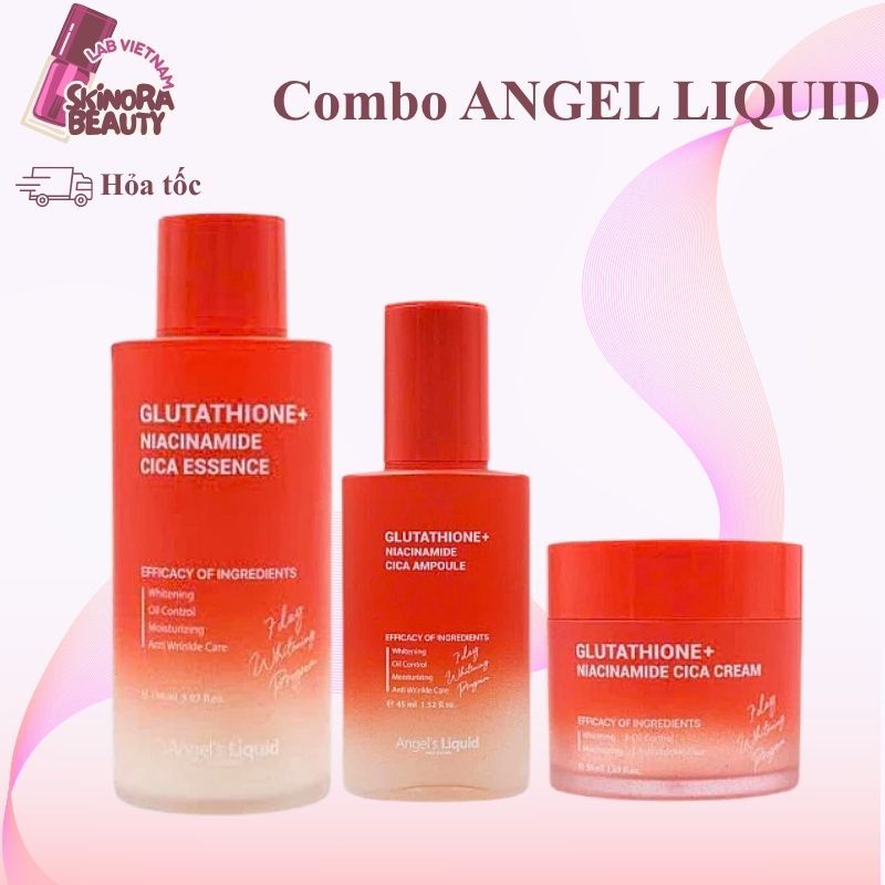 Serum Angel's Liquid Kiềm Dầu Kem Dưỡng Trắng Da Angel's Liquid Glutathione Niacinamide Arbutin CICA
