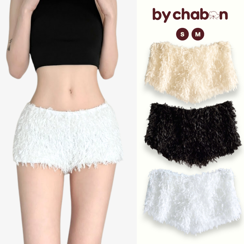 Quần Đùi Nữ Cạp Thấp Chất Lông Vũ Dáng Ngắn Ôm Vòng 3 By ChaBon CB21