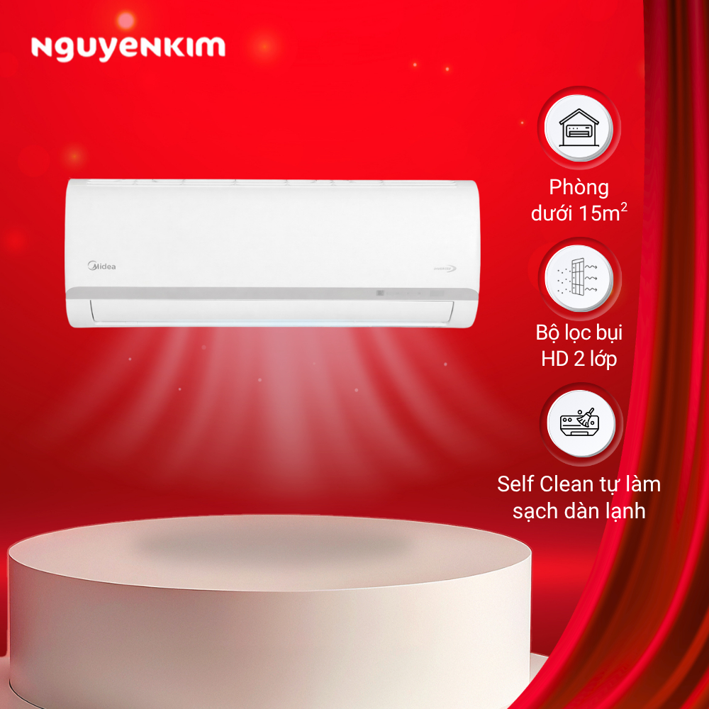 [Lắp đặt 0đ] Máy lạnh/Điều hòa Midea Inverter 1 HP MAFA-09CDN8