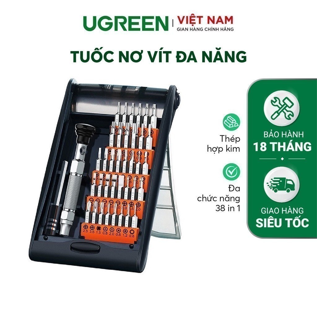 [SVIP ONLY] Bộ tuốc nơ vít hợp kim nhôm 38 trong 1 đa chức năng UGREEN CM372 80459