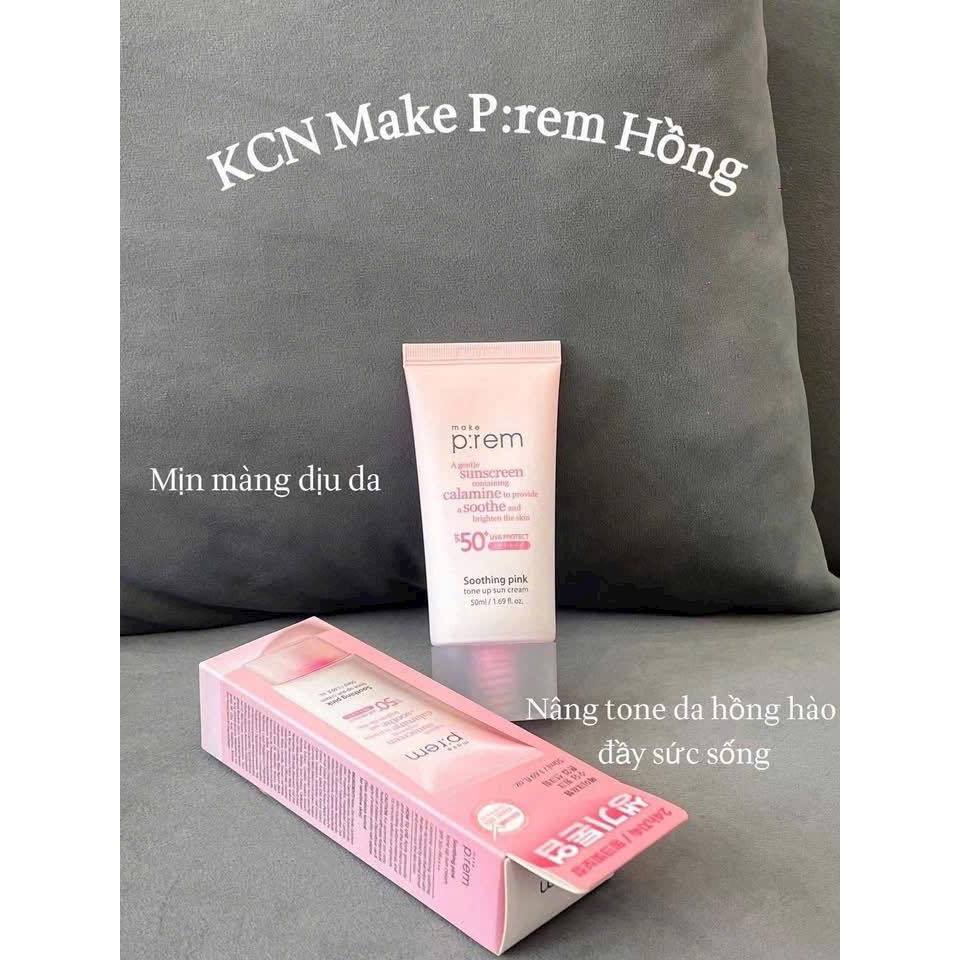 Kem chống nắng make prem hồng